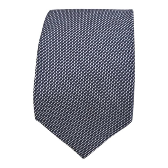 ALAIN FIGARET 7FOLD Blue Geometric Silk Tie ITALY 62
